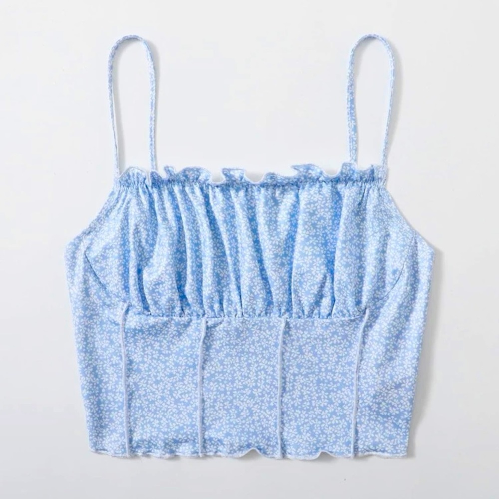 ❗️NWOT❗️| Cropped Floral Print Tank